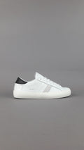 D.A.T.E. Hill Low Donna Pelle Bianco Spoiler Nero