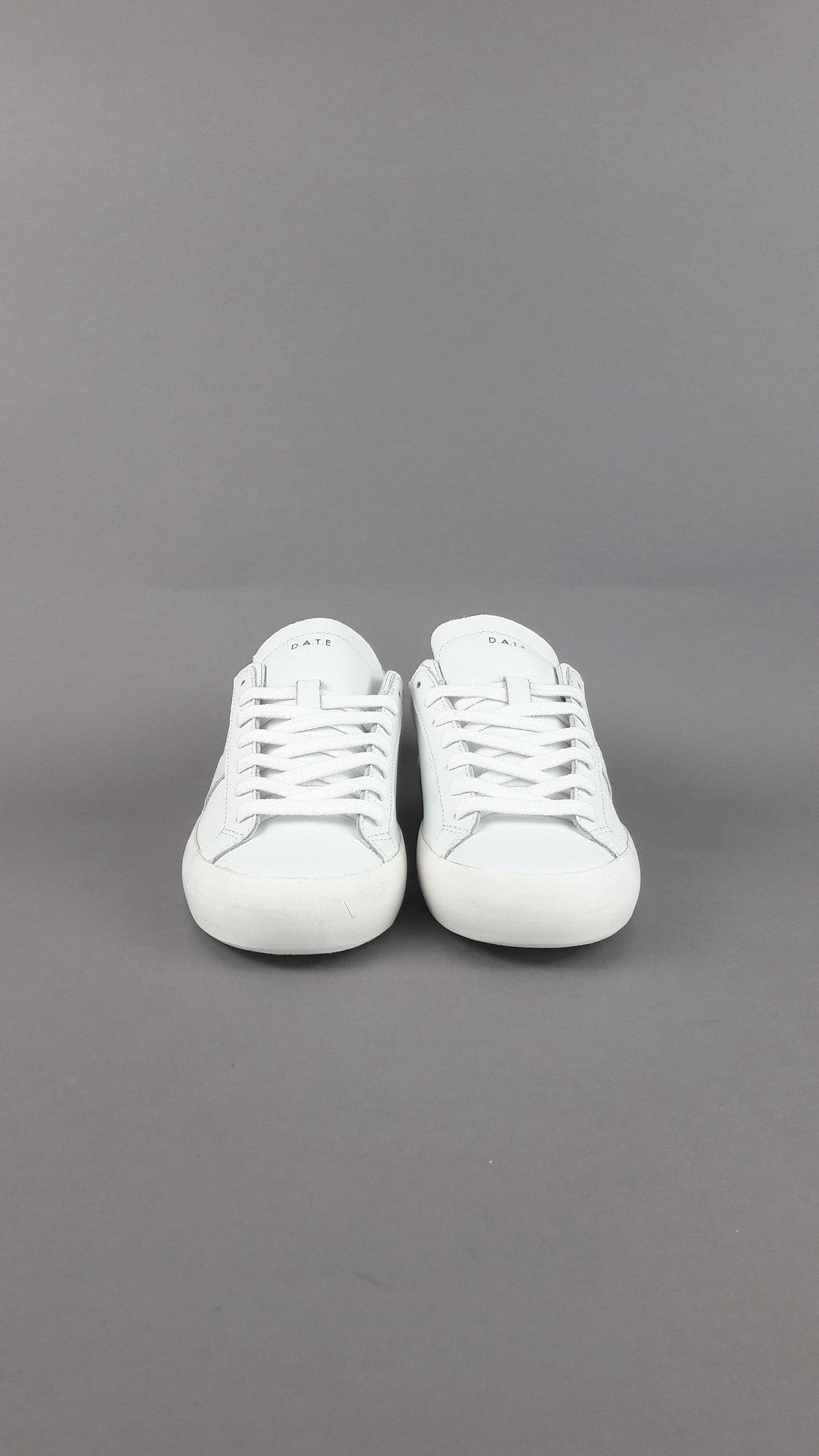 D.A.T.E. Hill Low Donna Pelle Bianco Spoiler Nero
