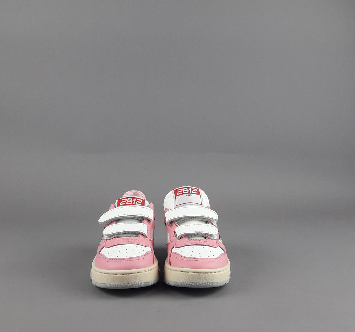 2B12 Sneakers Baby Hyper Pelle Rosa Bianco