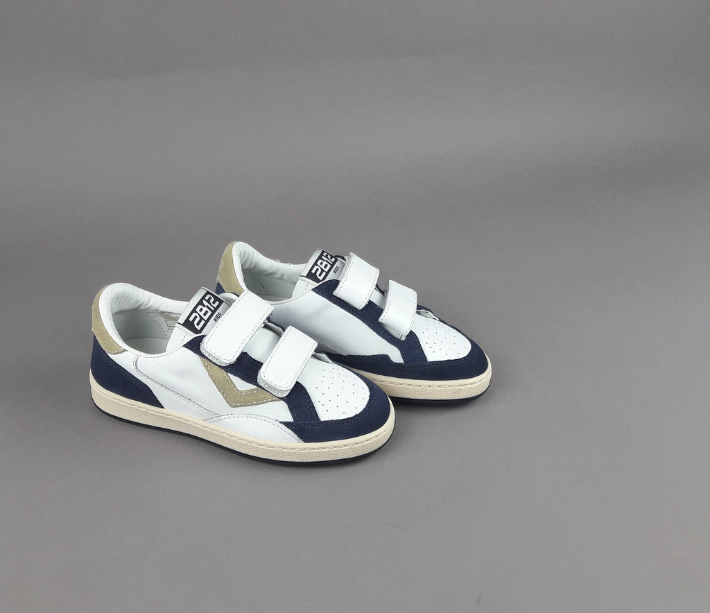 2B12 Sneakers Baby Play Pelle Bianco