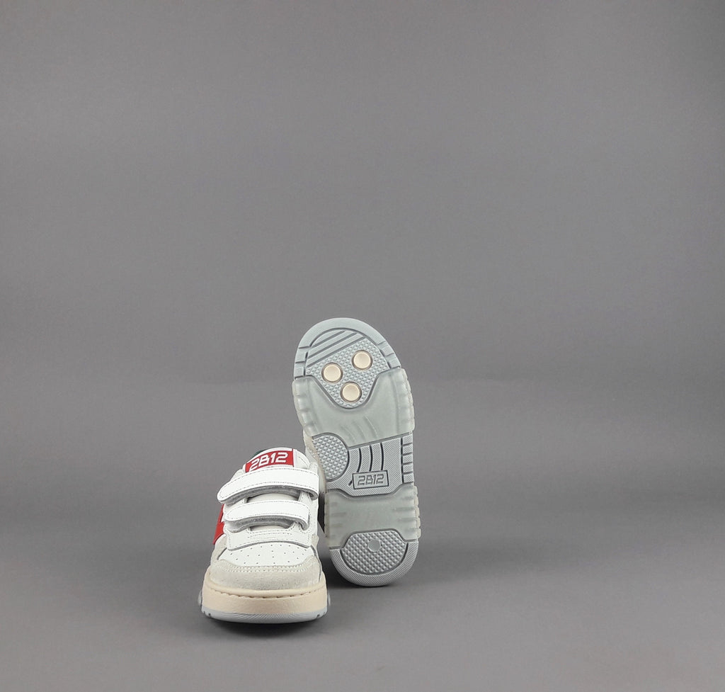 2B12 Sneakers Junior Hyper Pelle Camoscio Bianco