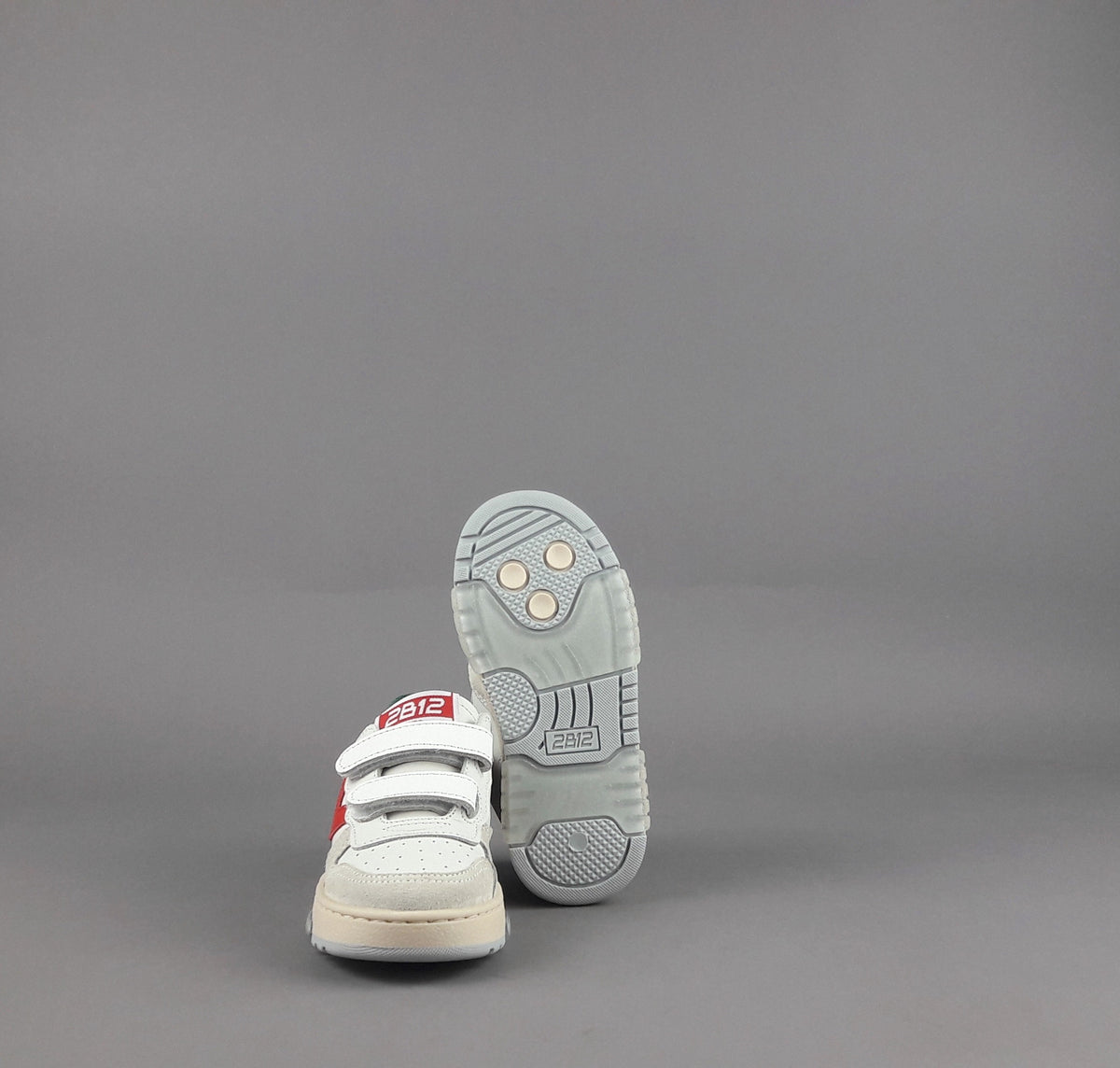 2B12 Sneakers Junior Hyper Pelle Camoscio Bianco