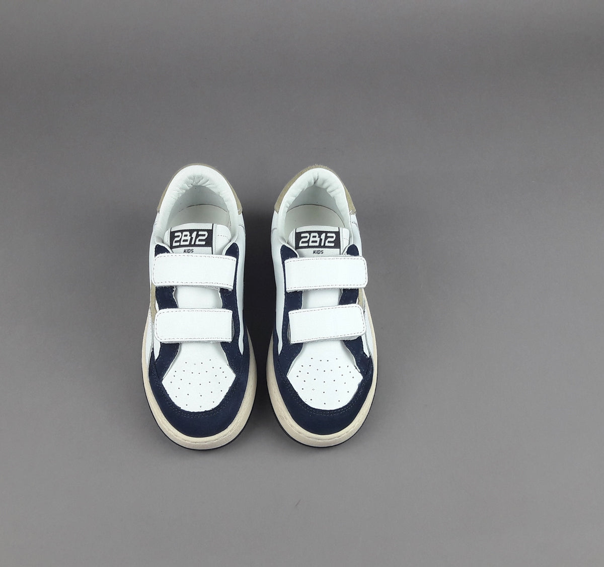 2B12 Sneakers Junior Play Pelle Bianco