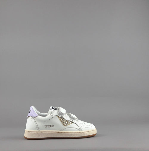 2B12 Sneakers Junior Play Pelle Bianco