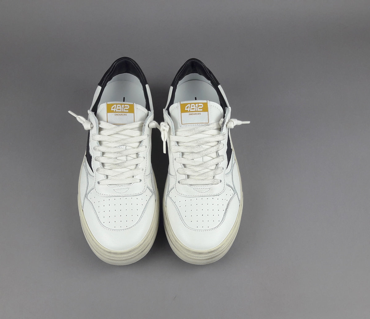 4B12 Sneakers Hyper Uomo Pelle Bianco