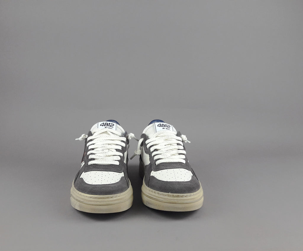 4B12 Sneakers Hyper Uomo Pelle Bianco