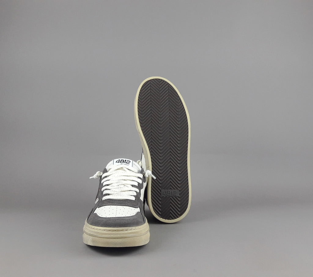 4B12 Sneakers Hyper Uomo Pelle Bianco