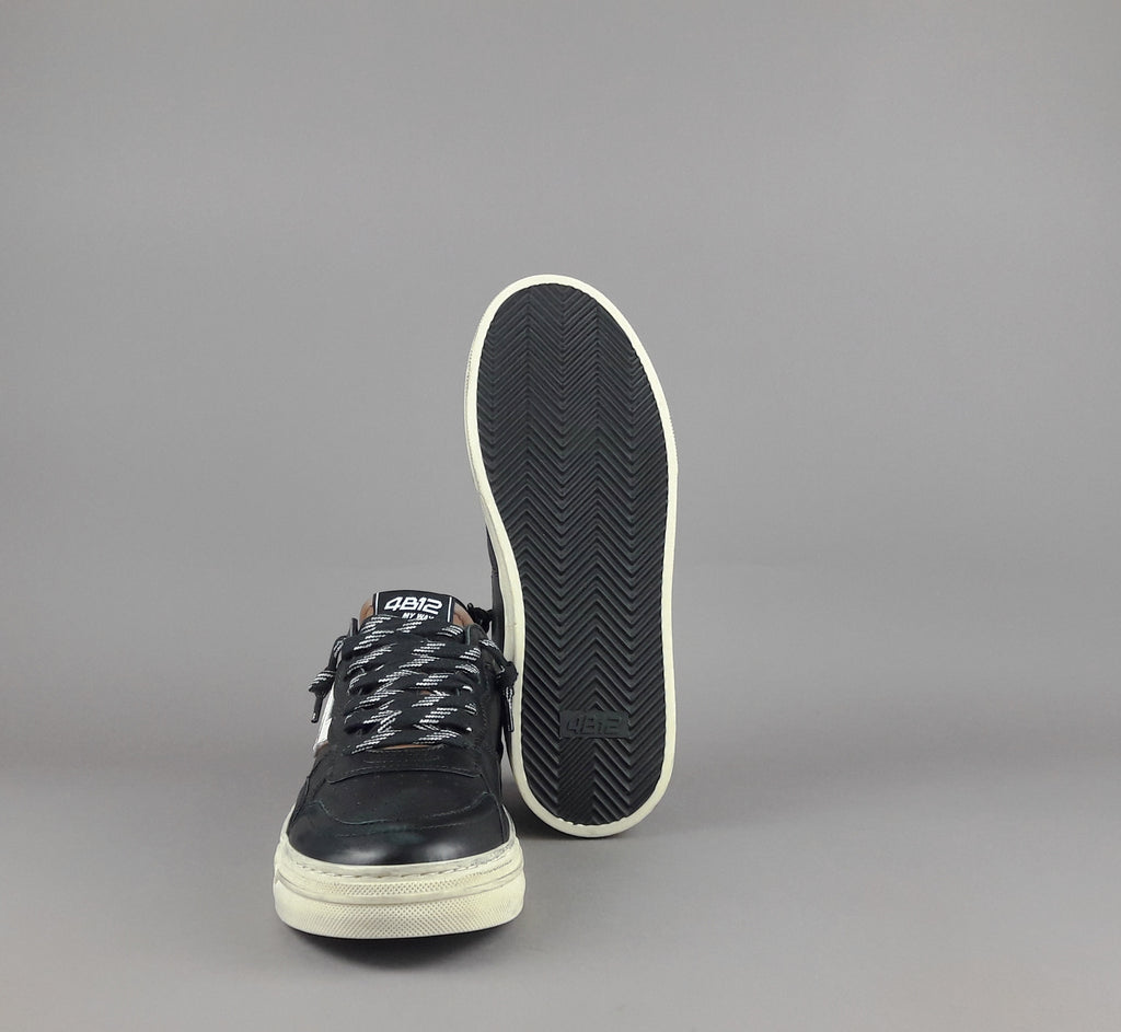 4B12 Sneakers Hyper Uomo Pelle Nero