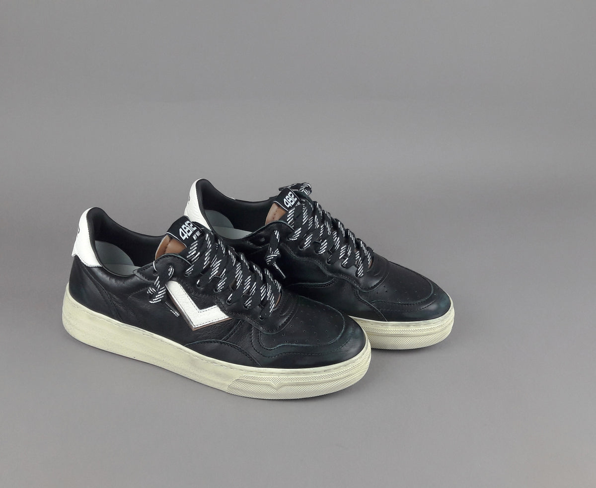 4B12 Sneakers Hyper Uomo Pelle Nero