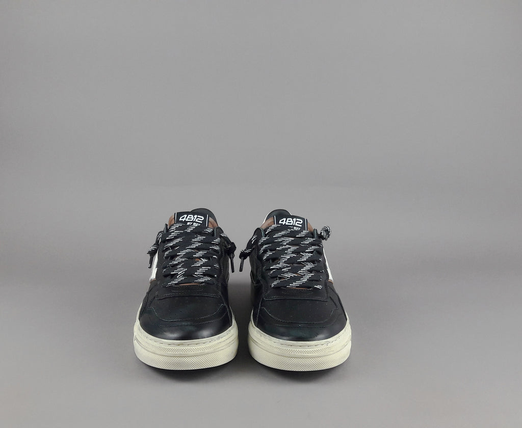 4B12 Sneakers Hyper Uomo Pelle Nero