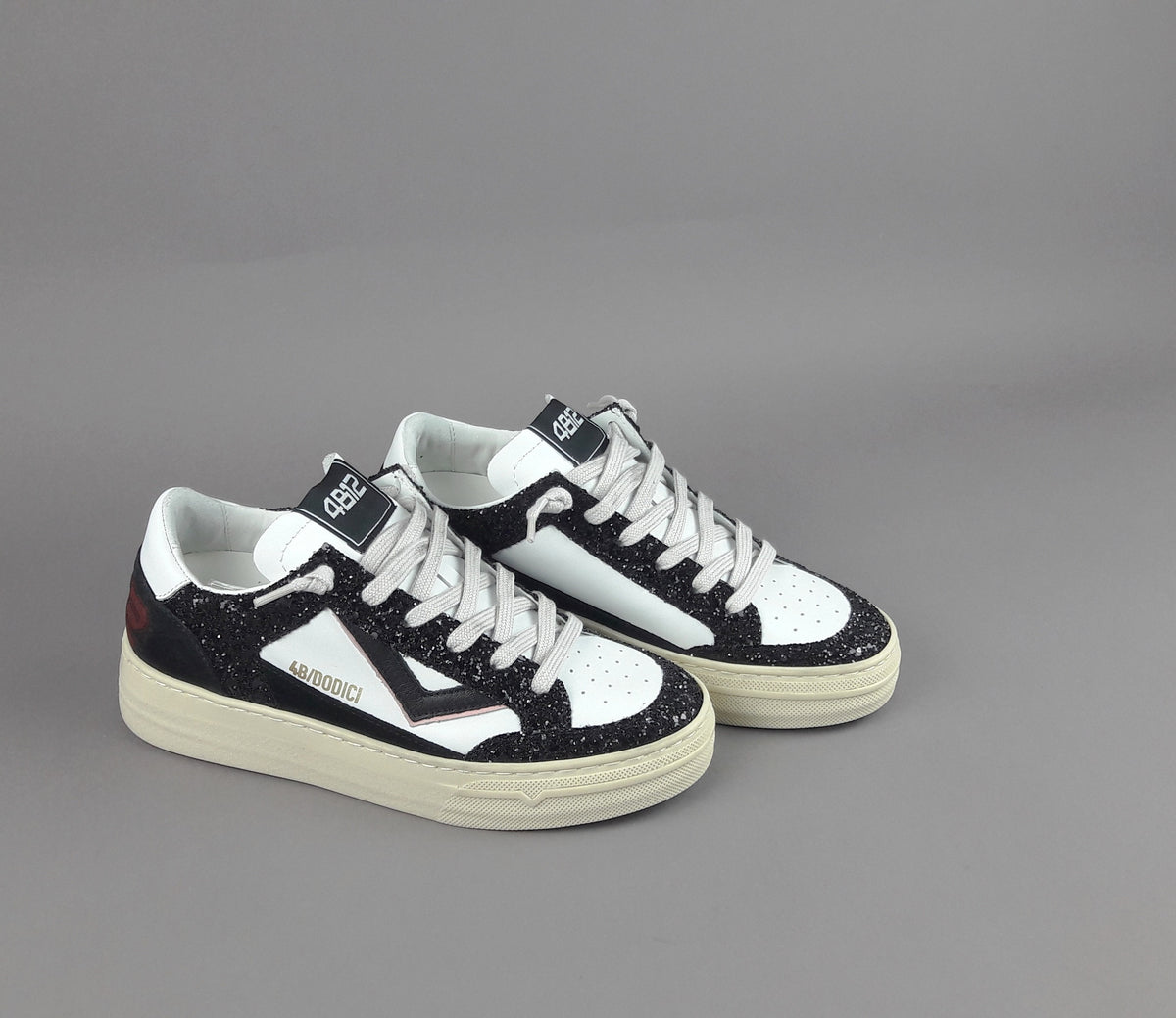 4B12 Sneakers Kyle Donna Pelle Bianco