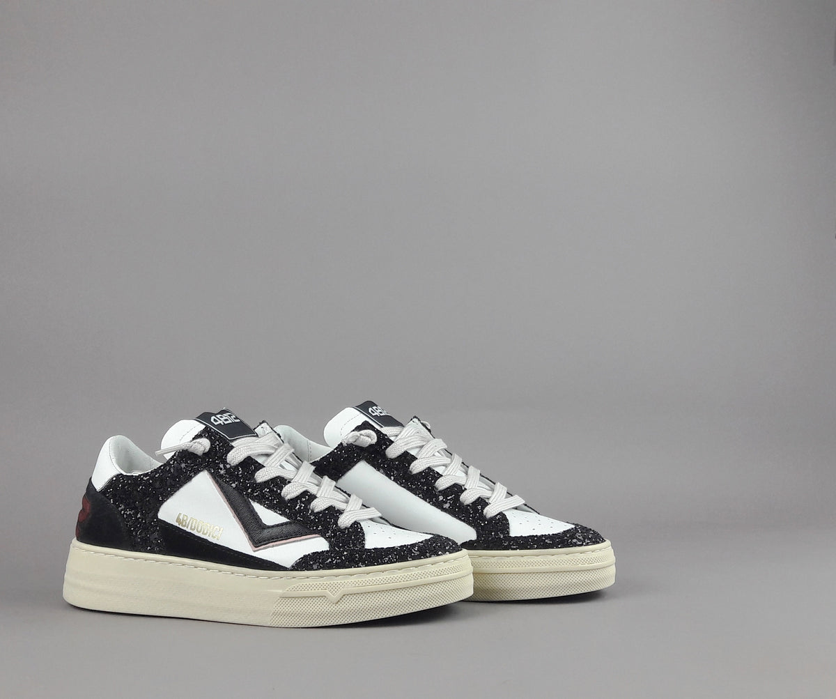 4B12 Sneakers Kyle Donna Pelle Bianco