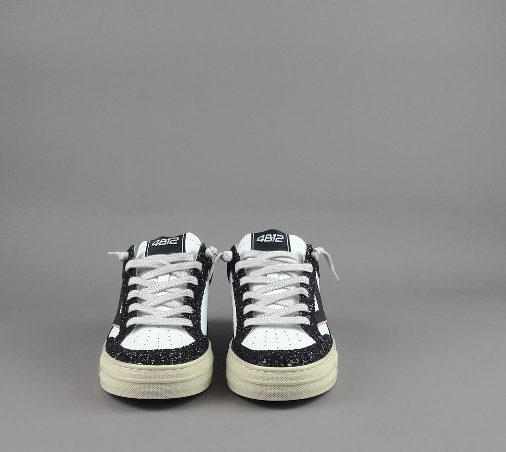 4B12 Sneakers Kyle Donna Pelle Bianco