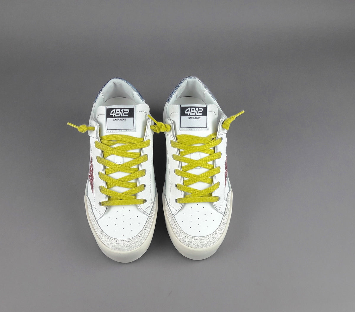 4B12 Sneakers Kyle Donna Pelle Bianco