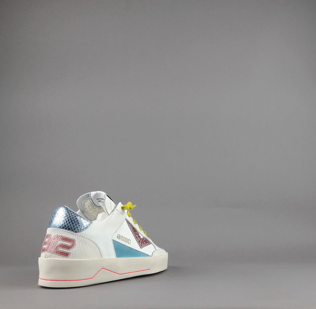 4B12 Sneakers Kyle Donna Pelle Bianco