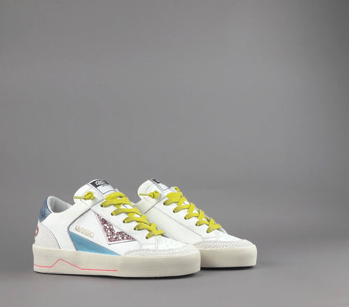 4B12 Sneakers Kyle Donna Pelle Bianco