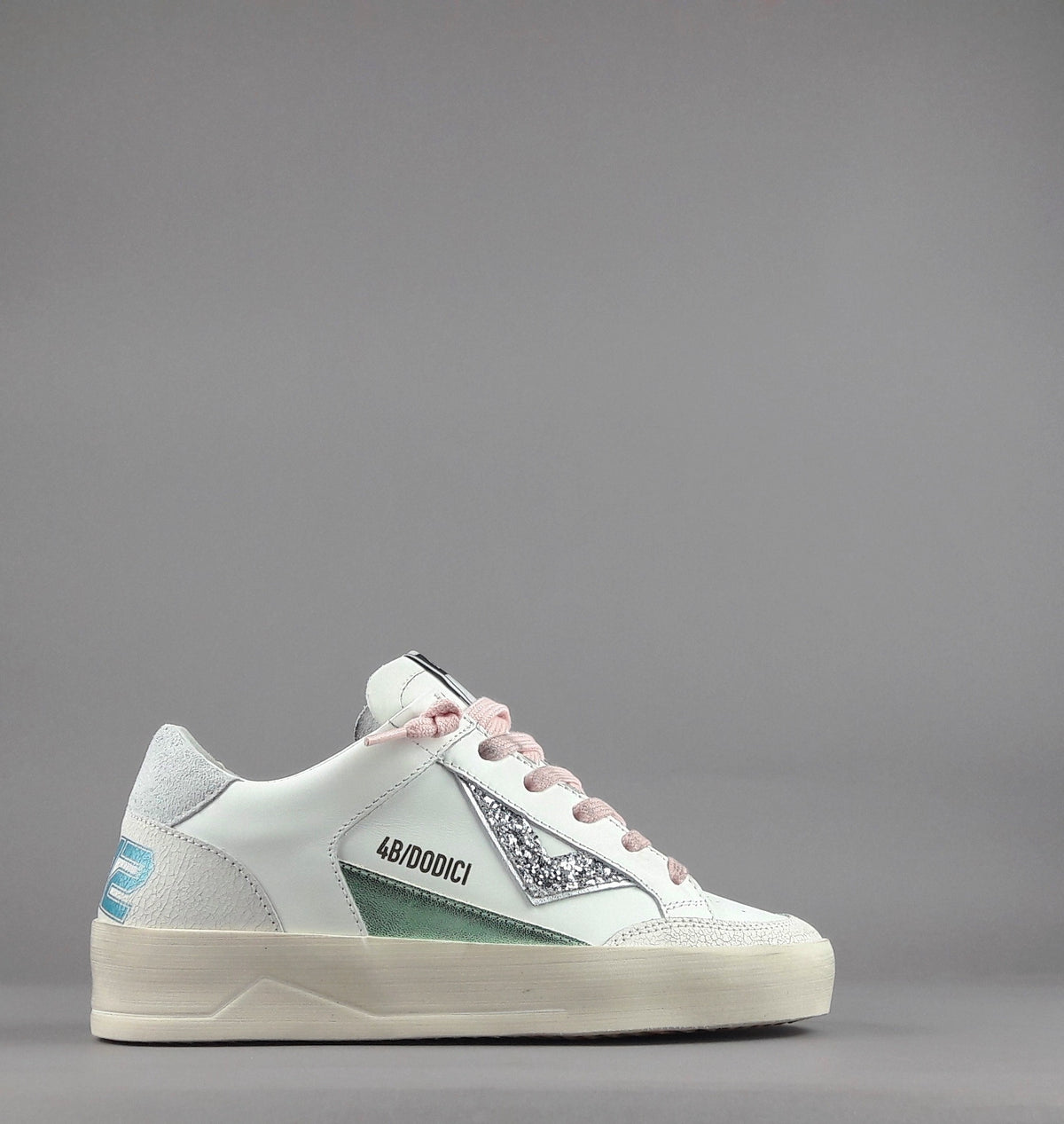 4B12 Sneakers Kyle Donna Pelle Bianco