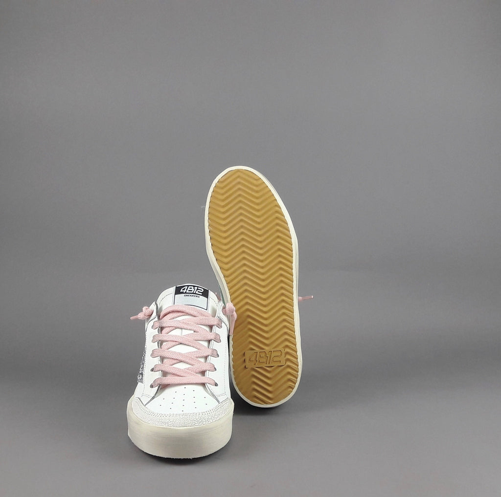 4B12 Sneakers Kyle Donna Pelle Bianco