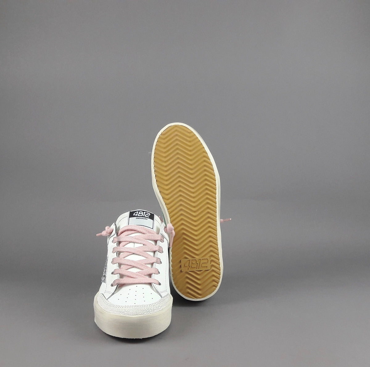 4B12 Sneakers Kyle Donna Pelle Bianco