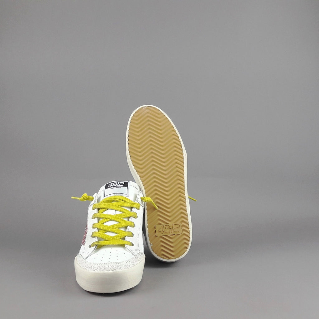 4B12 Sneakers Kyle Donna Pelle Bianco