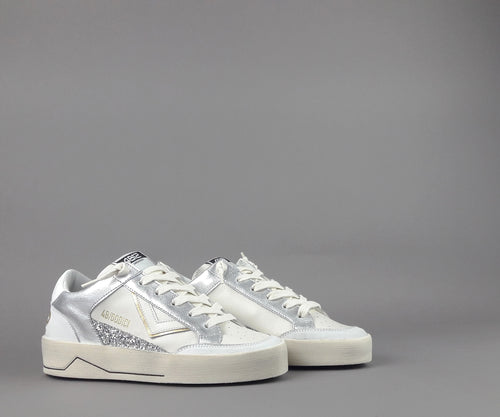 4B12 Sneakers Kyle Donna Pelle Bianco Spoiler Pelle Bianco