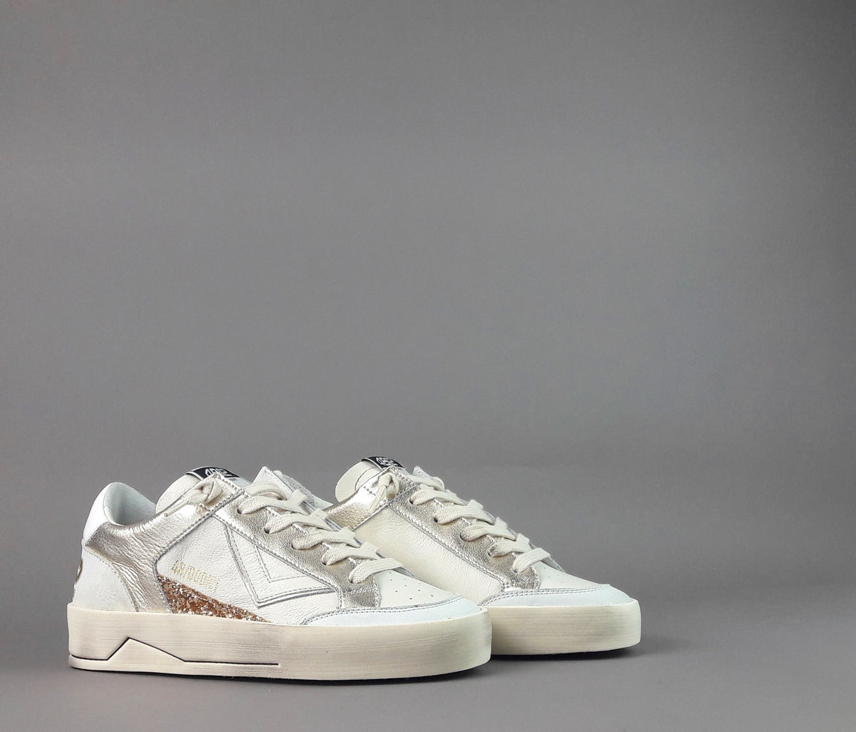 4B12 Sneakers Kyle Donna Pelle Bianco Spoiler Pelle Bianco