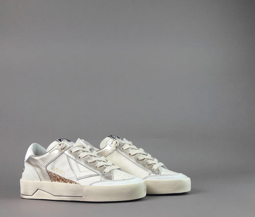 4B12 Sneakers Kyle Donna Pelle Bianco Spoiler Pelle Bianco