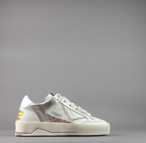 4B12 Sneakers Kyle Donna Pelle Bianco Spoiler Pelle Bianco