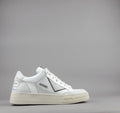 4B12 Sneakers Kyle Uomo Pelle E Camoscio Bianco