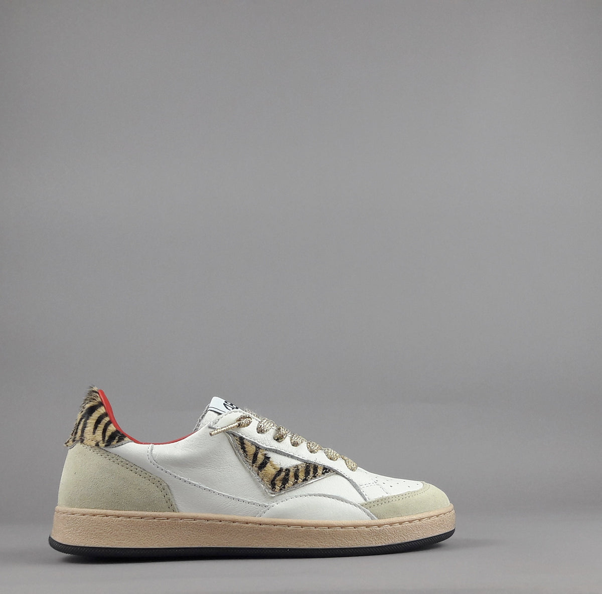 4B12 Sneakers Play Donna Pelle Bianco