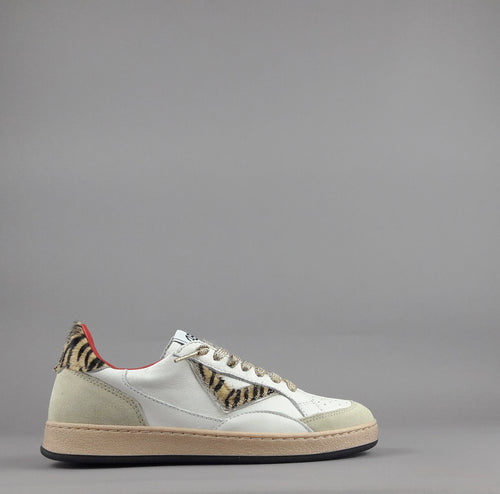 4B12 Sneakers Play Donna Pelle Bianco