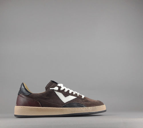 4B12 Sneakers Play New Uomo Camoscio Marrone Scuro
