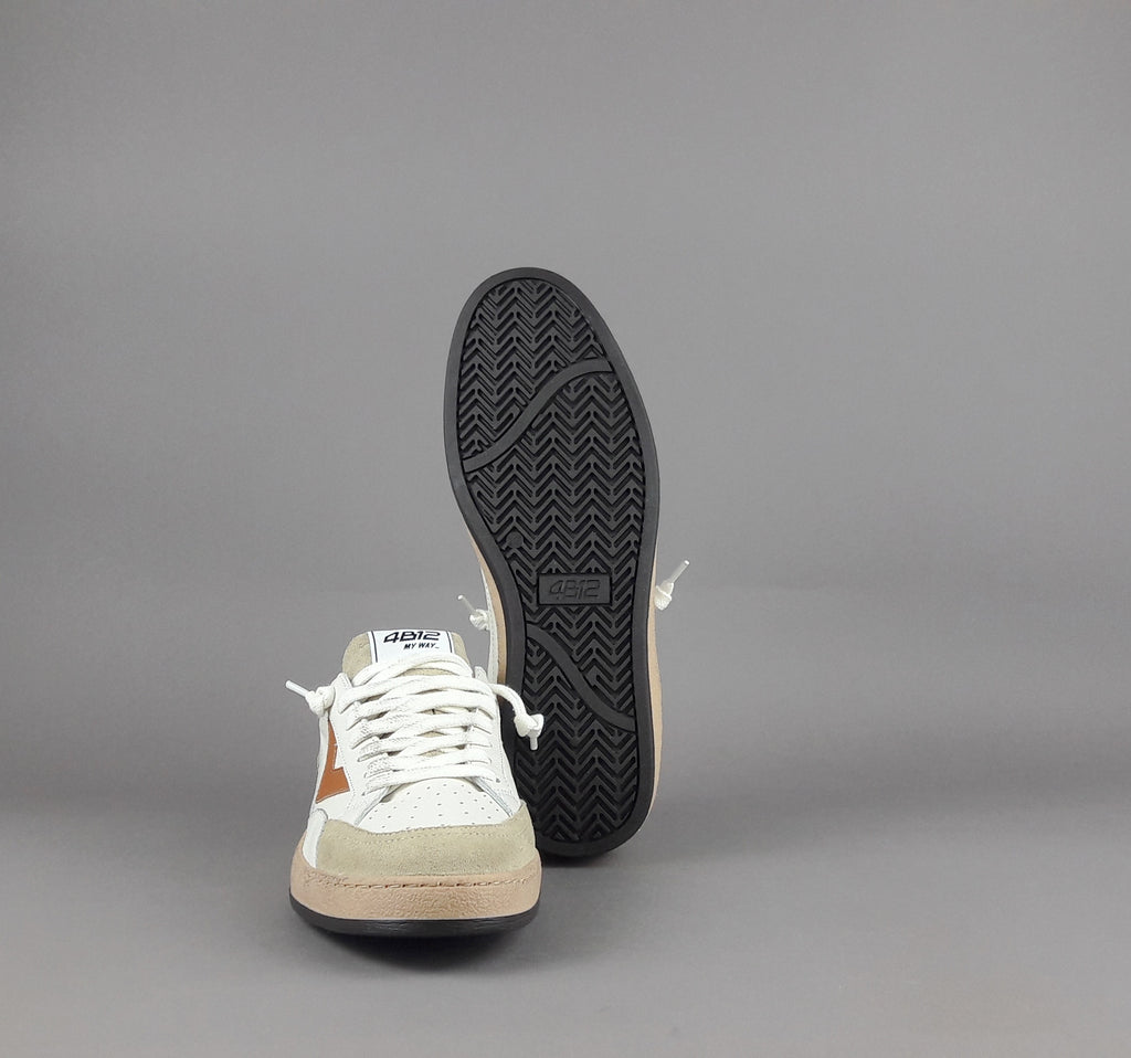 4B12 Sneakers Play New Uomo Pelle Bianco