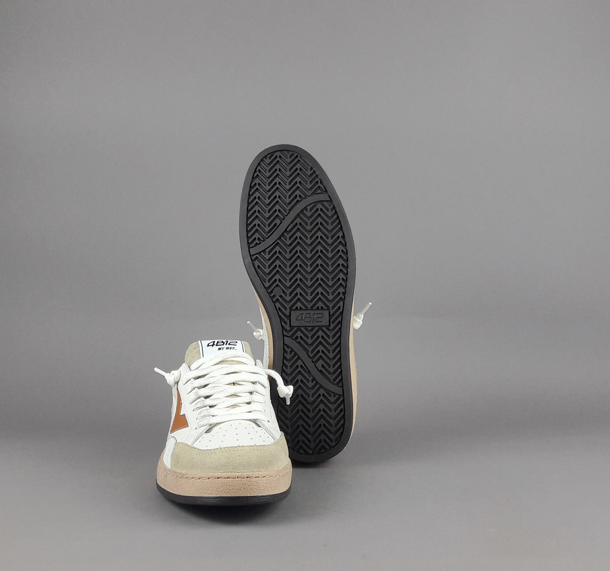 4B12 Sneakers Play New Uomo Pelle Bianco