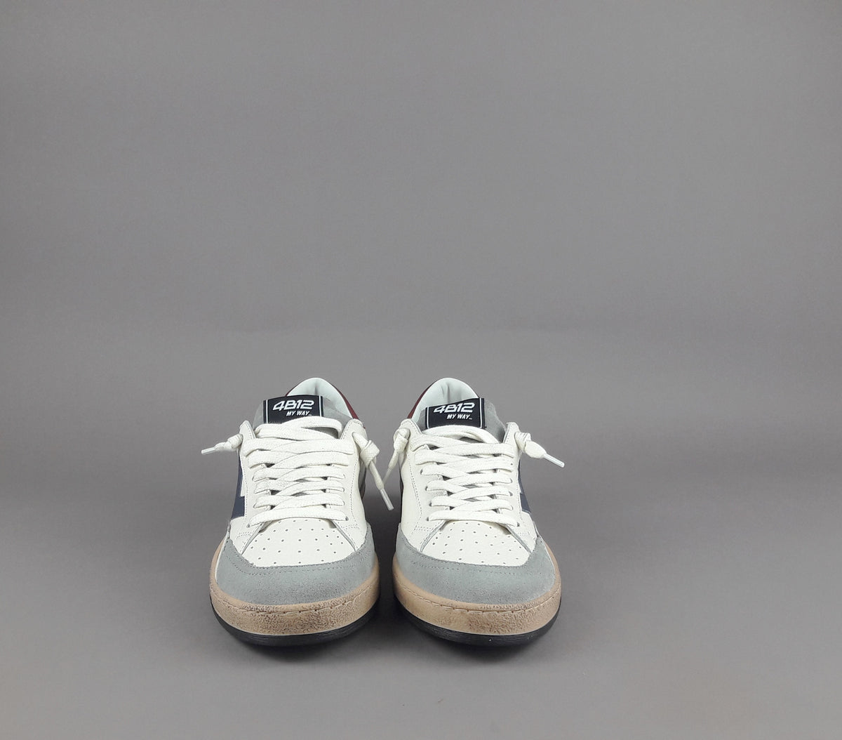 4B12 Sneakers Play New Uomo Pelle Bianco