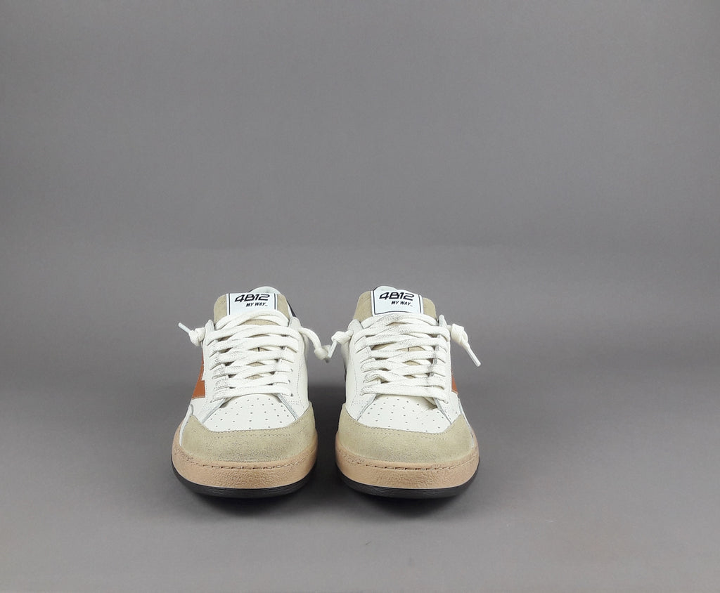 4B12 Sneakers Play New Uomo Pelle Bianco
