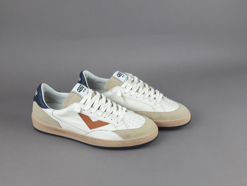 4B12 Sneakers Play New Uomo Pelle Bianco