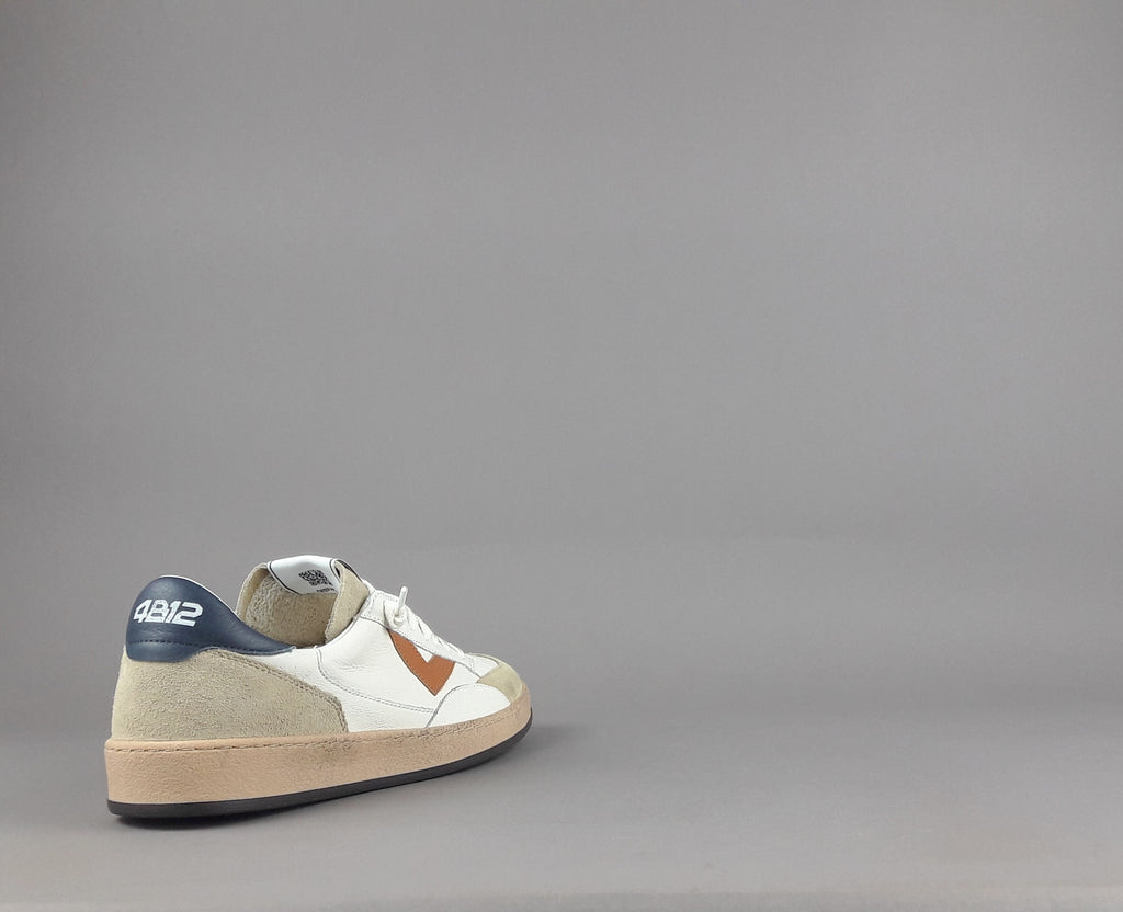 4B12 Sneakers Play New Uomo Pelle Bianco