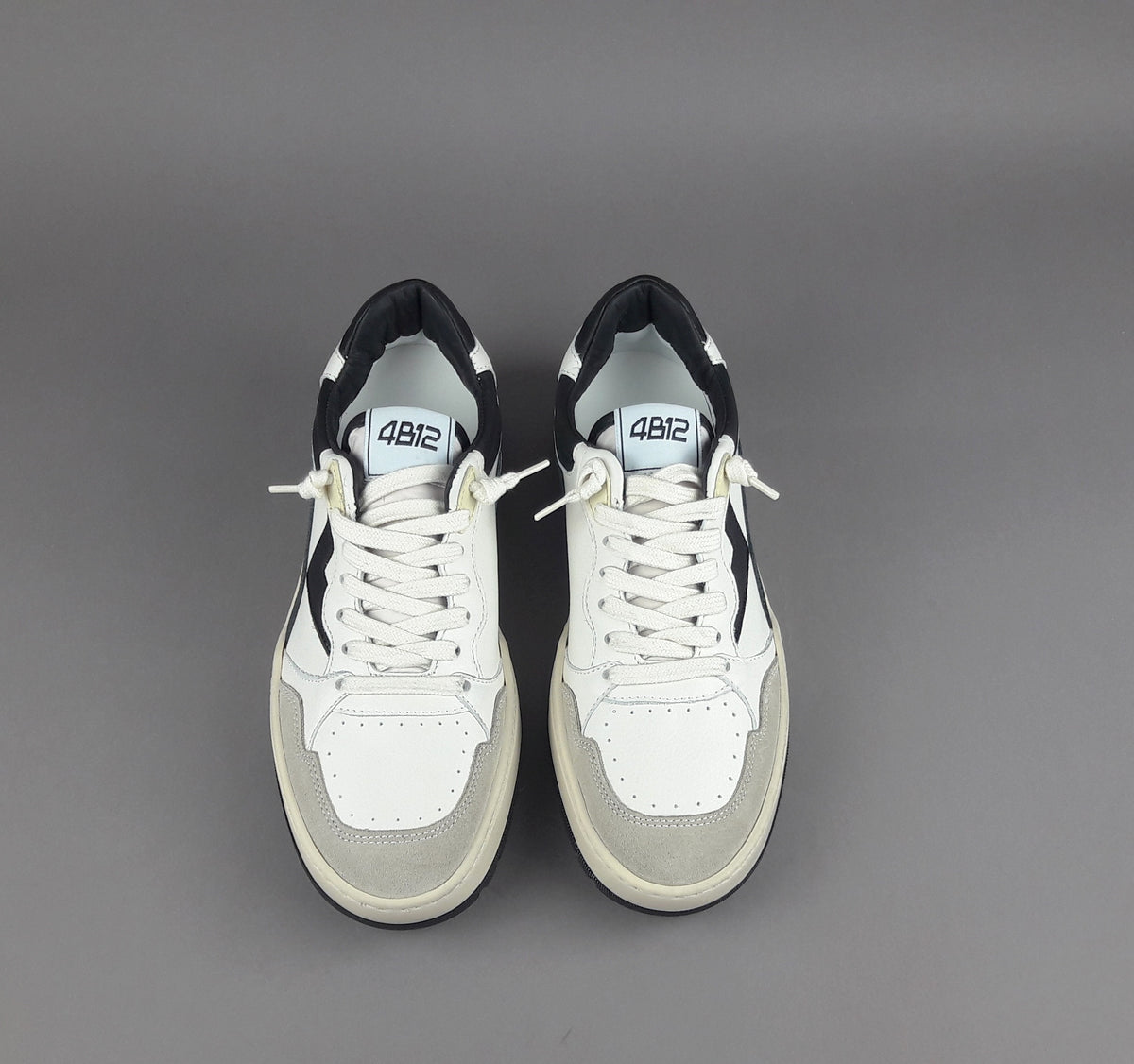 4B12 Sneakers Play Olimpia Uomo Pelle Bianco