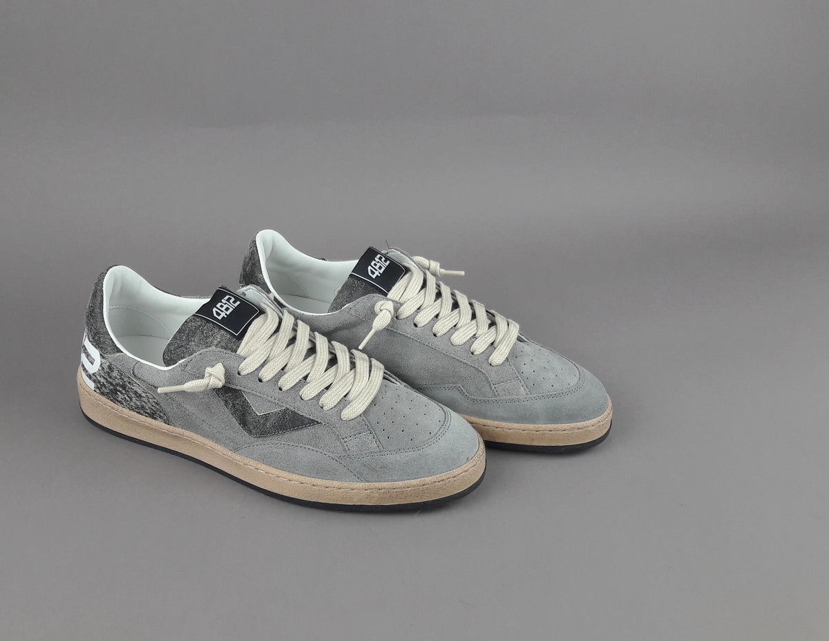 4B12 Sneakers Play Uomo Camoscio Grigio