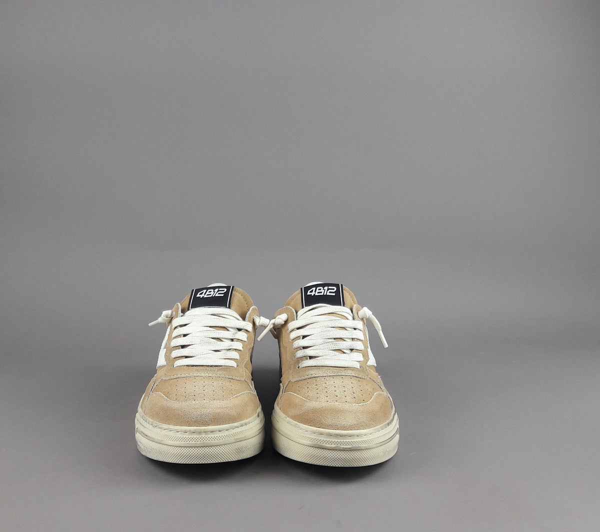 4B12 Sneakers Uomo Hyper Camoscio Beige