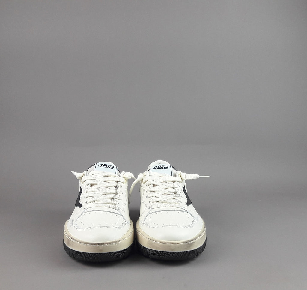 4B12 Sneakers Uomo Olimpia Pelle Bianco