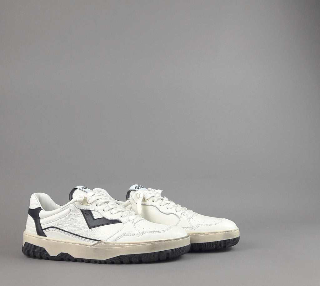4B12 Sneakers Uomo Olimpia Pelle Bianco