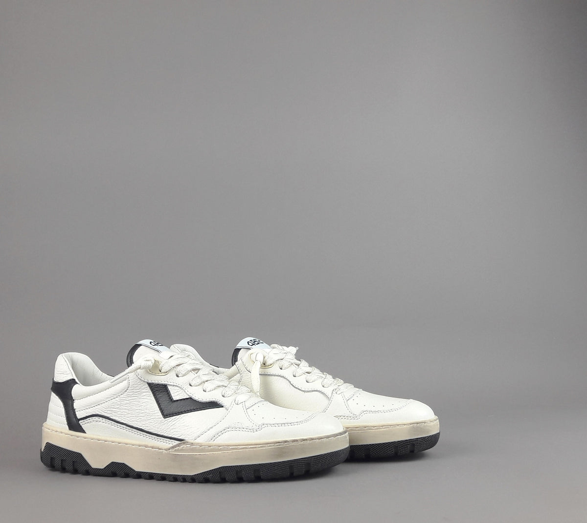 4B12 Sneakers Uomo Olimpia Pelle Bianco