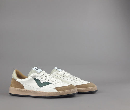 4B12 Sneakers Uomo Play Pelle Camoscio Bianco