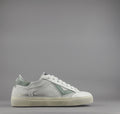 4B12 Sneakers Uomo Retro Camoscio Bianco Opaco