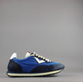 4B12 Sneakers Uomo Run Camoscio Tela Blu Scuro