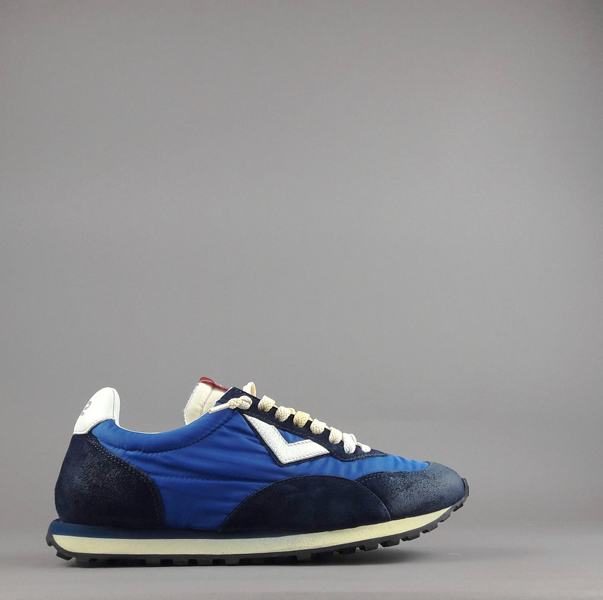 4B12 Sneakers Uomo Run Camoscio Tela Blu Scuro