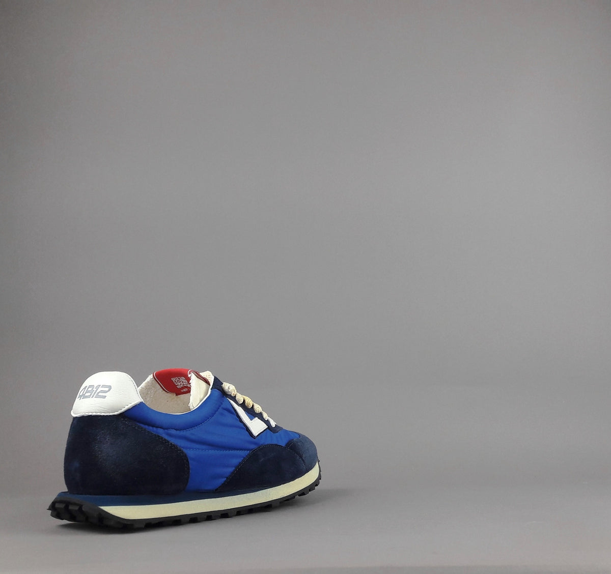 4B12 Sneakers Uomo Run Camoscio Tela Blu Scuro