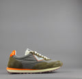 4B12 Sneakers Uomo Run Camoscio Tela Verde Militare
